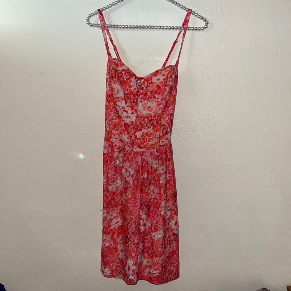 Guess 6 lace floral dress nwt